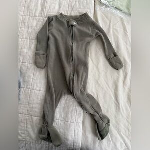 Burt's Bees Olive Green Kids Footie